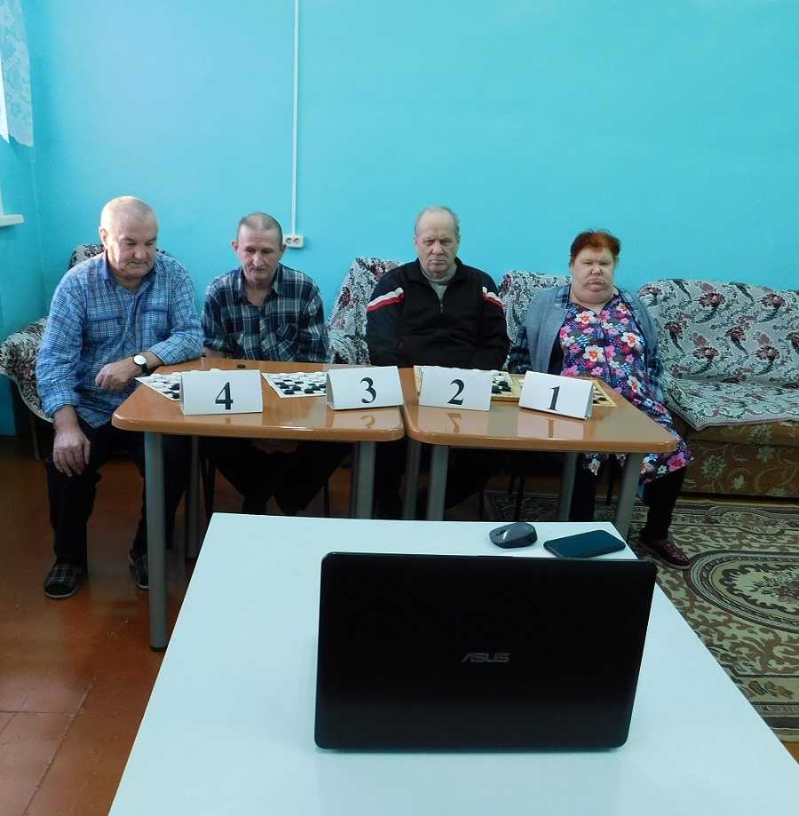 Мероприятие с Сявским домом-интернатом для престарелых и инвалидов – шашечный турнир